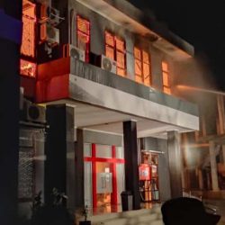 Kantor Bappenda Kabupaten Jayapura Terbakar