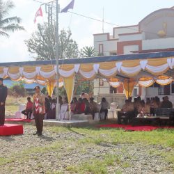 Ruddy Laku Irup Upacara HSP ke 95 di Kwarcab Sorong