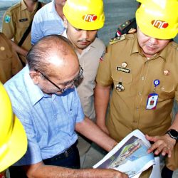 BERITA FOTO: Pj Walikota Bernhard Tinjau Pembangunan Paragon Square