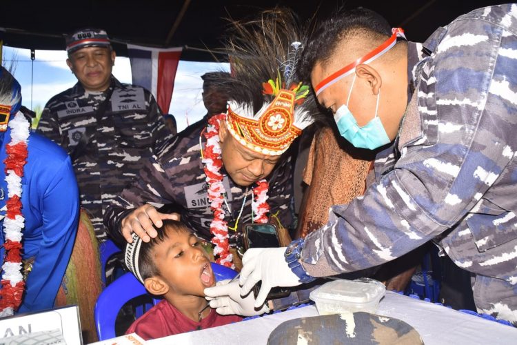 Rayakan HUT RI ke-80, Koarmada III dan Pemkab Sorong Beri Sentuhan Nyata Bagi Masyarakat