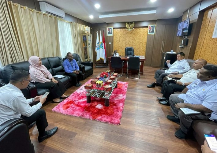 Wakil Wali Kota Sorong Terima Audiensi Bank BTN, Bahas Kerja Sama Program Perumahan dan UMKM