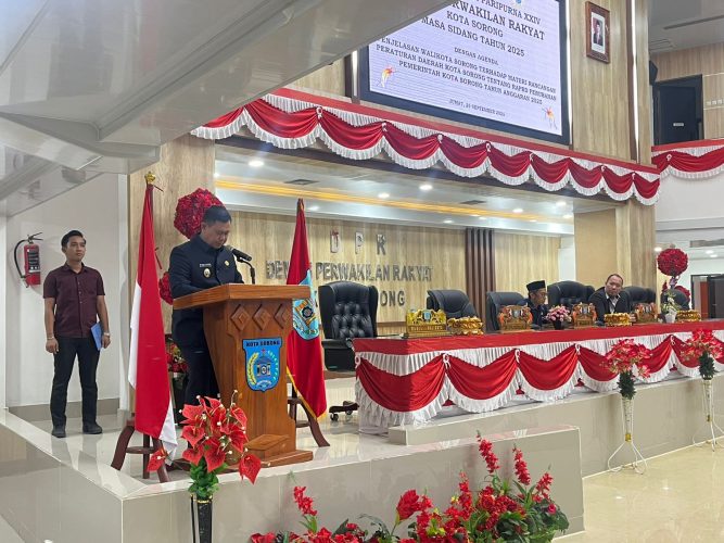 Raperda Perubahan APBD 2025 Kota Sorong Mulai Dibahas DPRK Sorong