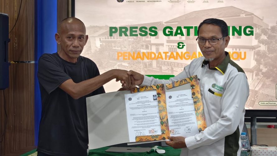 UNAMIN Tandatangan Kontrak Dengan Sejumlah Media di Papua Barat Daya