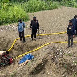 Ditreskrimsus Polda PBD Melakukan Penertiban Lokasi Pertambangan Emas Pada Distrik Kwoor Tambrauw