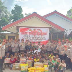 HUT 78, Reserse Polda PBD Bagikan Bansos Ke Dua Panti Asuhan