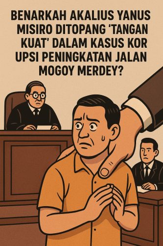 Benarkah Akalius Yanus Misiro Ditopang “Tangan Kuat” Dalam Kasus Korupsi Peningkatan Jalan Mogoy Merdey ?