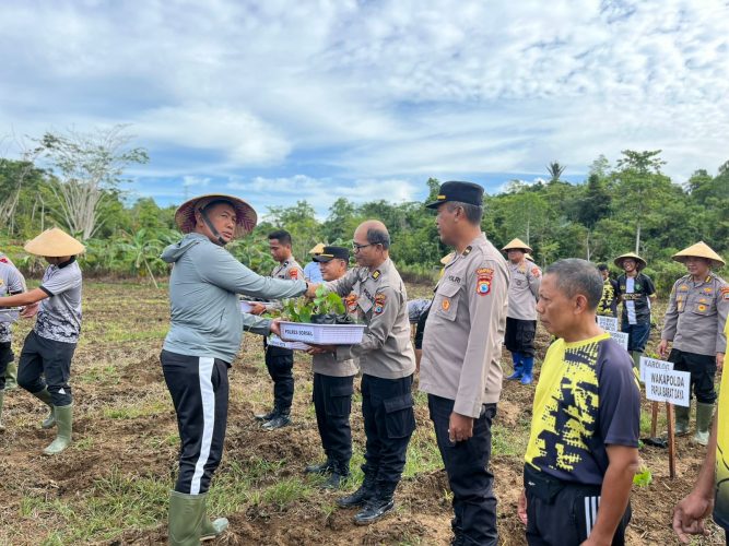 Penanaman UWI Ungu Oleh Polda Papua Barat Daya