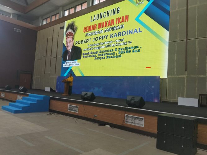 Lauching Gemar Makan Ikan Program Aspirasi RJK Di Kota Sorong