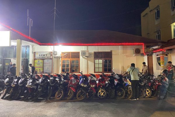 Polda PBD Gelar Operasi Gabungan Bersama Polresta, Berhasil Amankan 26 Motor Diduga Hasil Curanmor