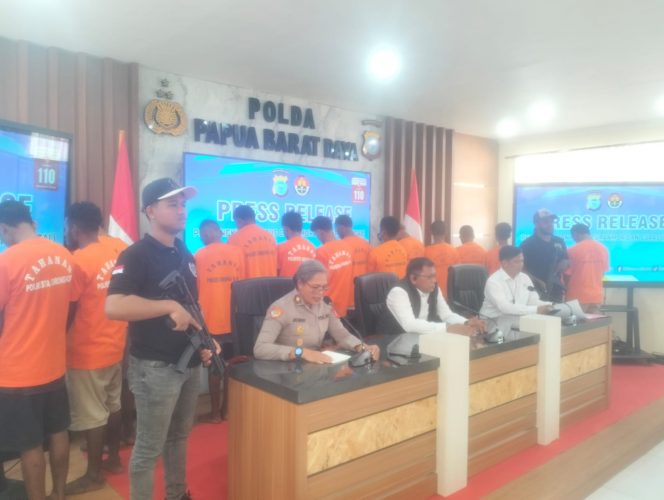 16 Tersangka Diamankan Polda PBD, Terkait Kasus Curanmor dan Curas