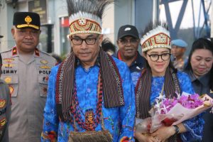Kapolda Papua Barat Daya Brigjen Pol. Audie Sonny Latuheru, S.I.K., M.Han Disambut Meriah