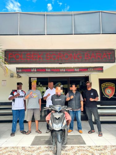 Tim Elang Polsek Sorbar Ringkus Terduga Pelaku Curanmor di Waisai