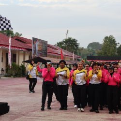 Semarak Sambut HUT RI ke-81 dan HUT Polwan ke-78, Polda PBD Gelar Jalan Santai
