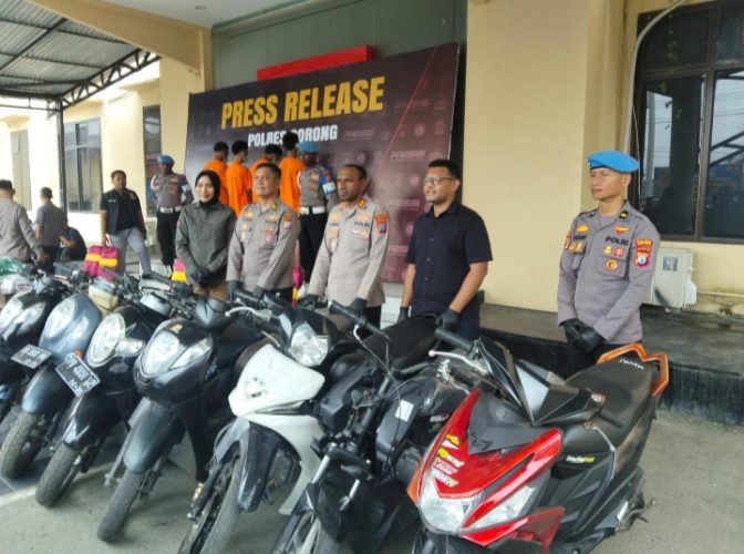 Polres Sorong Ungkap Sindikat Curanmor Tiga Pelaku Berstatus Anak 