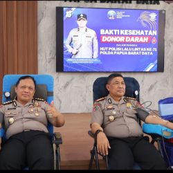 Semarak HUT Lalu Lintas ke-71, Ditlantas Polda PBD Gelar Bakti Kesehatan Donor Darah