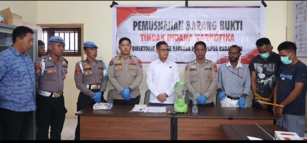 Ditresnarkoba Polda PBD Musnahkan Barang Bukti 22,86 Gram Sabu