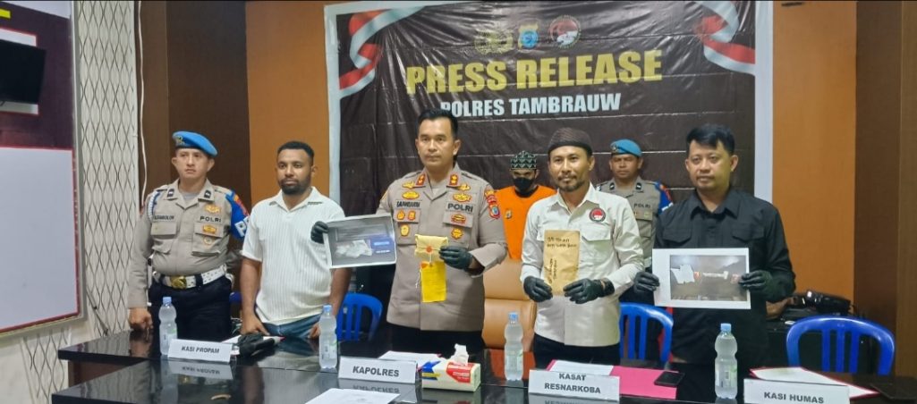Satnarkoba Polres Tambrauw Ungkap Kasus Narkotika Jenis Sabu