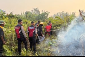 Dit Samapta Polda PBD Tangani Karhutla di Jalan Petrochina Klalin 6 Aimas Dit Samapta Polda PBD Tangani Karhutla di Jalan Petrochina Klalin 6 Aimas