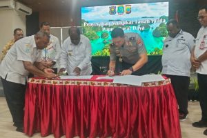 Pemkab Sorong Hibah 10 Hektare Tanah Bagi Pembangunan Mako Polda PBD Pemkab Sorong Hibah 10 Hektare Tanah Bagi Pembangunan Mako Polda PBD