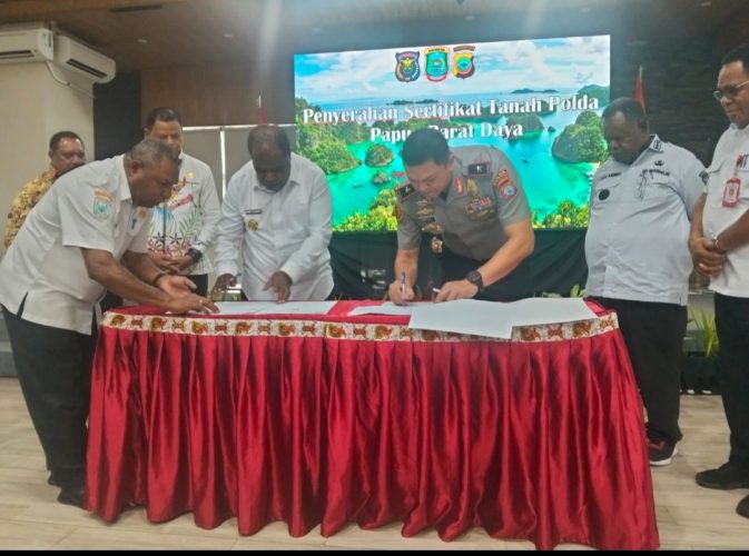Pemkab Sorong Hibah 10 Hektare Tanah Bagi Pembangunan Mako Polda PBD