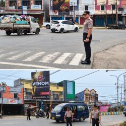 Wujudkan Kelancaran Lalulintas, Kapolda dan Wakapolda PBD Turun Langsung Laksanakan Pengaturan Kendaraan