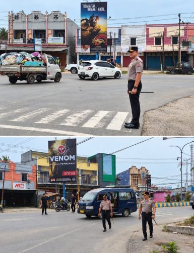 Wujudkan Kelancaran Lalulintas, Kapolda dan Wakapolda PBD Turun Langsung Laksanakan Pengaturan Kendaraan