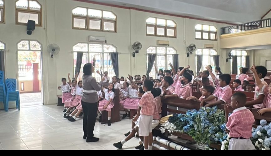Ditlantas Polda PBD Edukasi Keselamatan Berlalu Lintas Melalui Program Polantas Goes to School