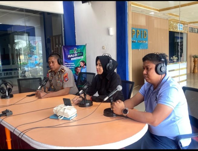 Wakapolresta Sorong Kota Dialog Halo RRI Tegaskan Aturan Pesta Goyang Hingga Pagi