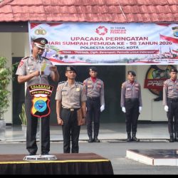 Tanamkan Semangat Patriotisme Polresta Gelar Upacara Sumpah Pemuda Ke-98